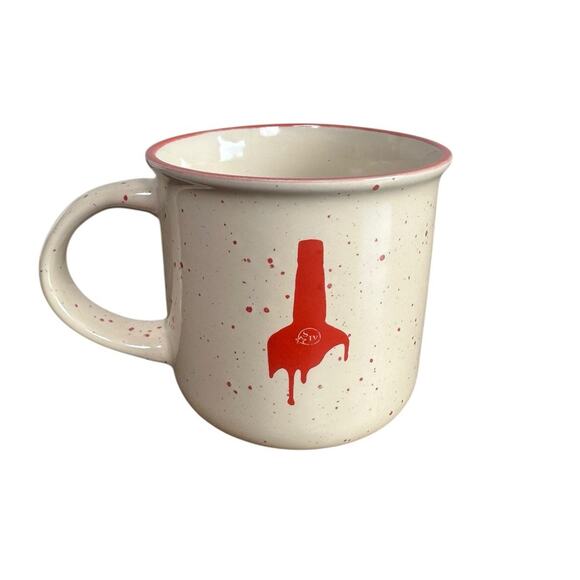 Maker's Mark Bourbon Whiskey Mug Cup Limited Edition Red Speckled - Picture 1 of 6